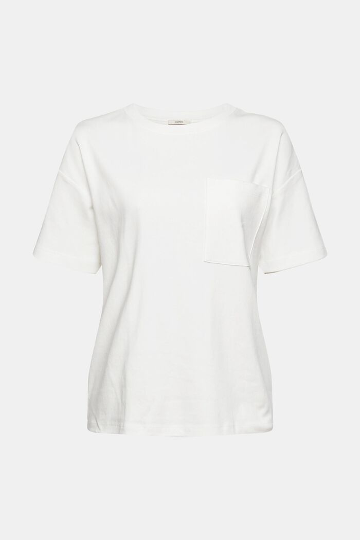 胸前口袋 T 恤, 白色, detail image number 4