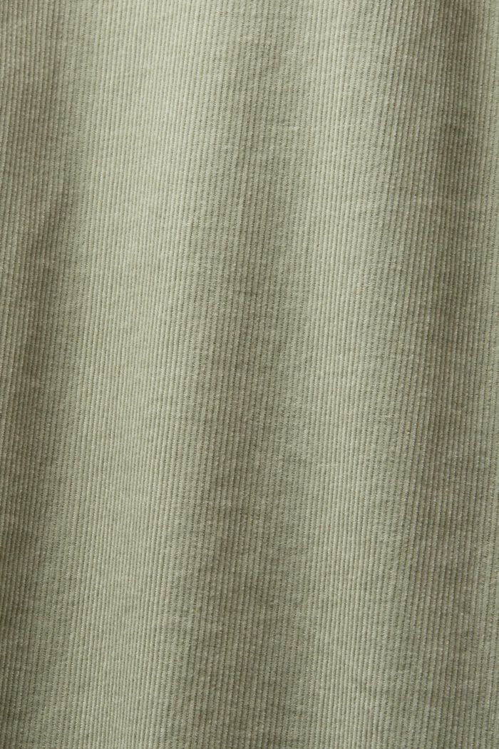 100%純棉燈芯絨恤衫, 淺綠色, detail image number 5