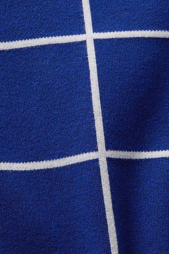 提花針織迷你半身裙, 藍色, detail image number 6