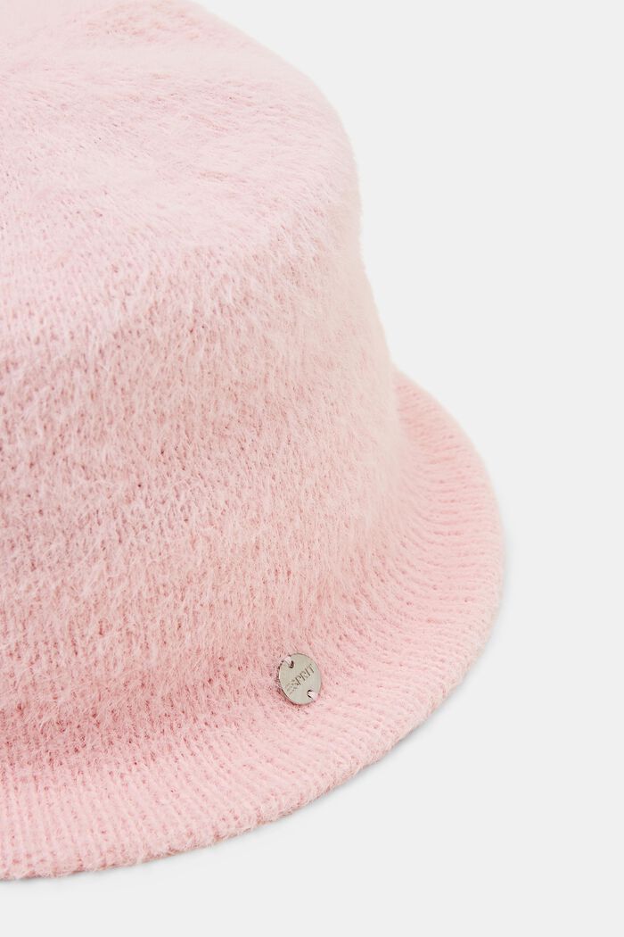 Knitted Bucket Hat, PASTEL PINK, detail image number 1