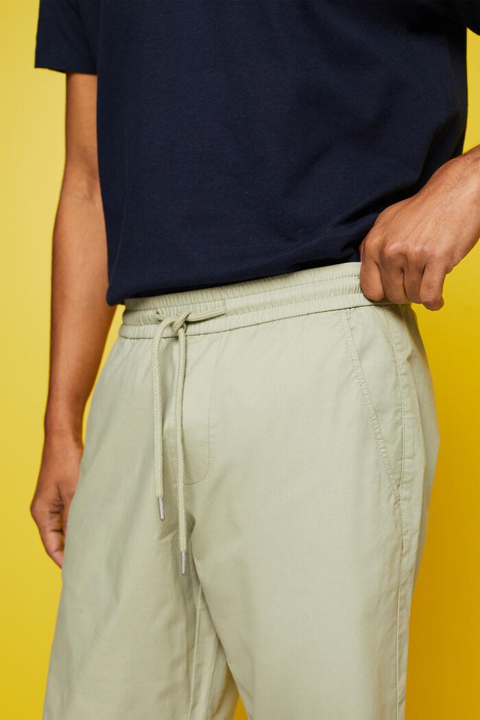 Cotton Twill Shorts, LIGHT GREEN, detail image number 2