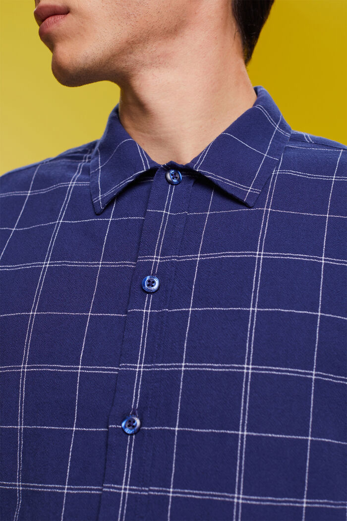 100%純棉短袖恤衫, 深藍色, detail image number 2