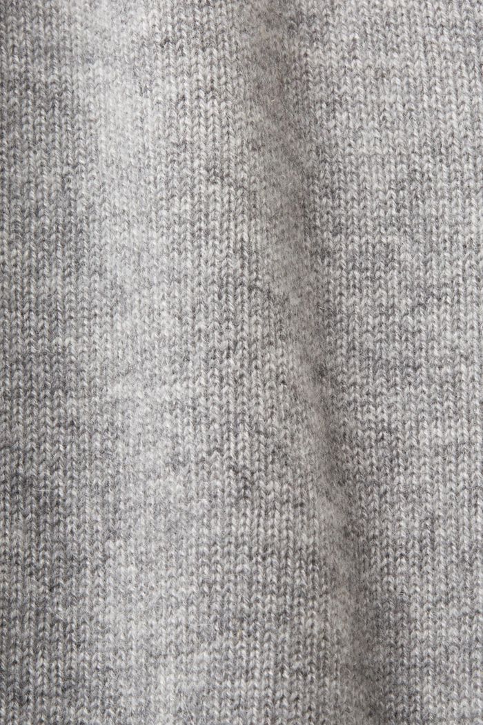 ‌羊絨V領開衫, 灰色, detail image number 6