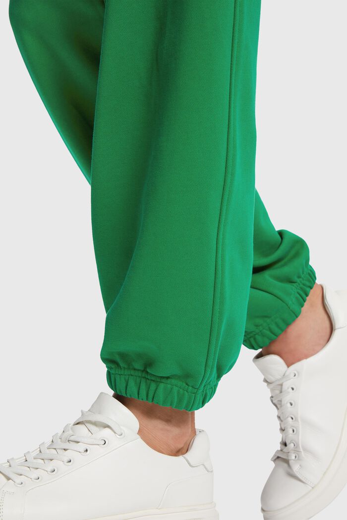 寬鬆LOGO圖案束腳運動褲, 綠色, detail image number 3
