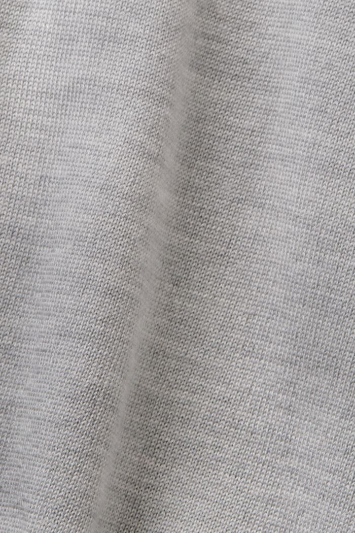 羊毛樽領毛衣, 灰色, detail image number 5