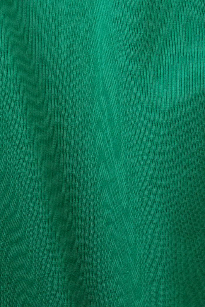 100%純棉平織布印花T恤, 深綠色, detail image number 5