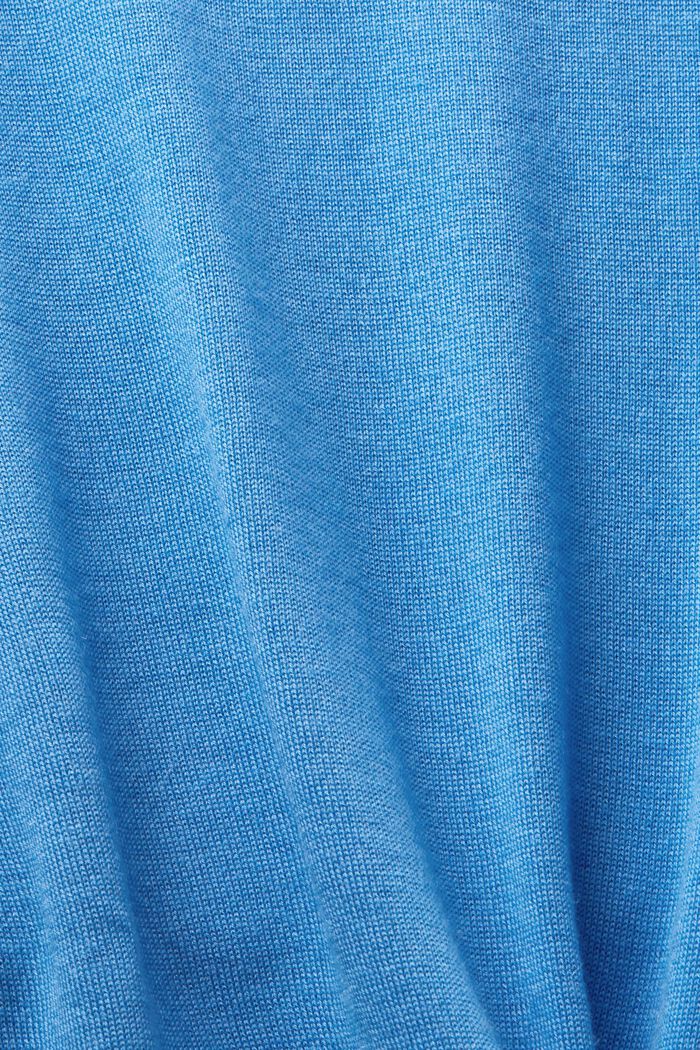 ‌羊絨圓領毛衣, 藍色, detail image number 4