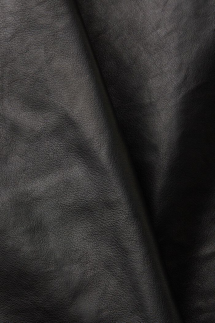 皮革恤衫式夾克, 黑色, detail image number 7