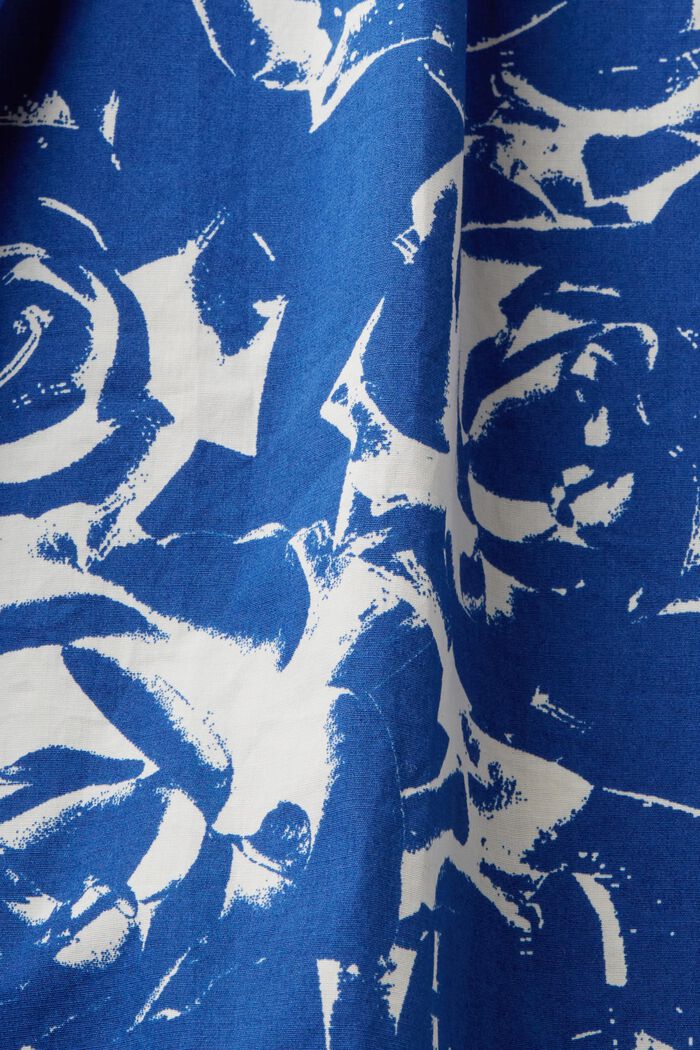 Printed A-Line Dress, BRIGHT BLUE, detail image number 4