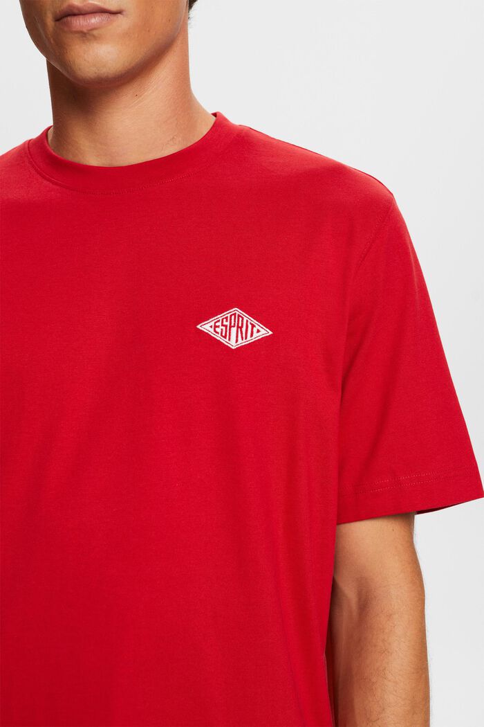 ‌LOGO標誌短袖T恤, 深紅色, detail image number 1