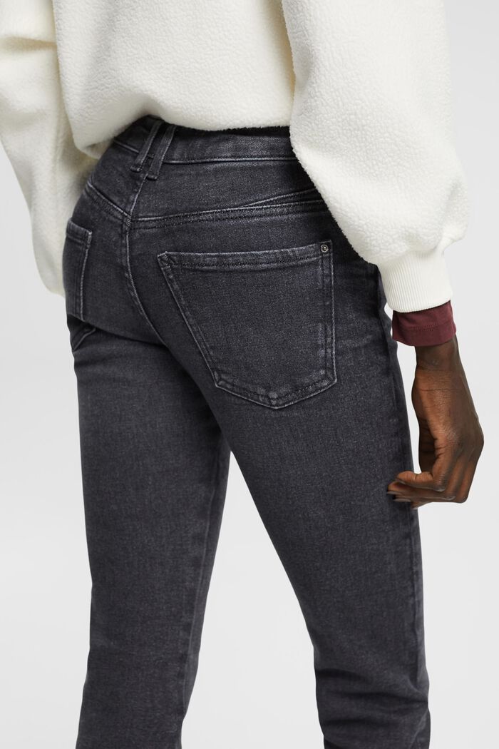 High-Rise Straight Jeans, GREY DARK WASHED, detail image number 0