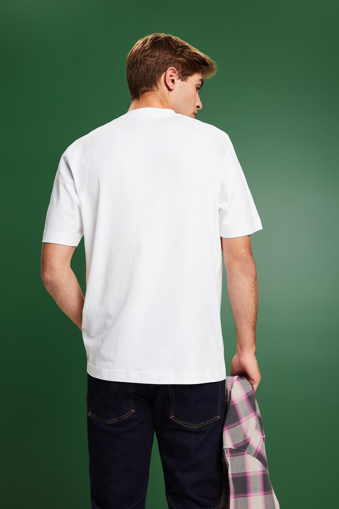 ‌LOGO標誌短袖T恤, 白色, detail image number 2