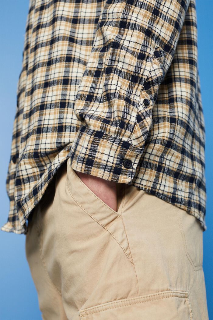 格紋法蘭絨恤衫, 米色, detail image number 2