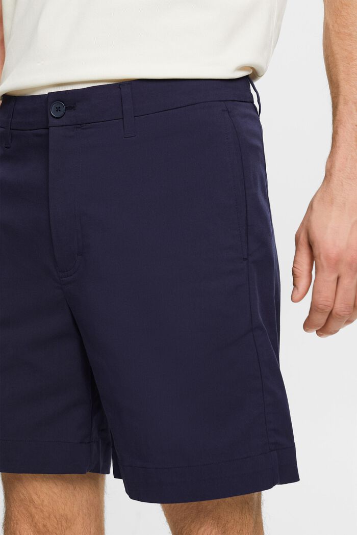 Stretch-Twill Chino Shorts, NAVY, detail image number 4