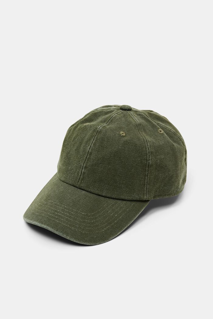 帆布棒球帽, 軍綠色, detail image number 0