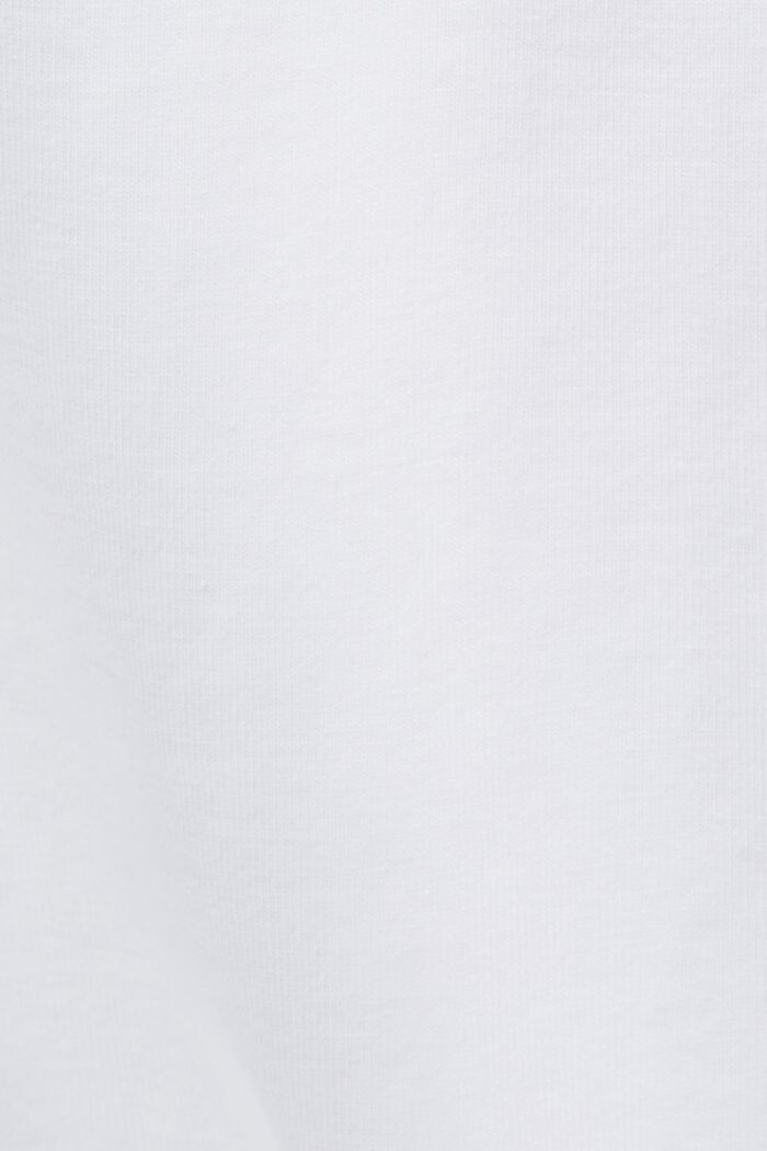 LOGO標誌綴飾T恤, 白色, detail image number 5