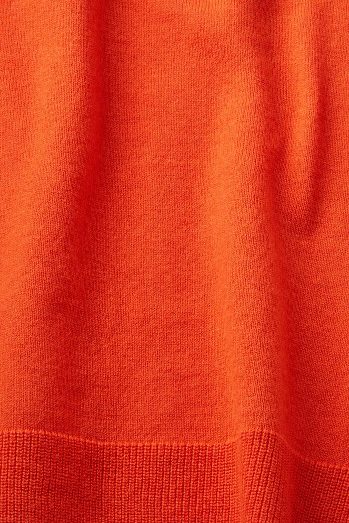 短袖針織毛衣, 橙紅色, detail image number 5