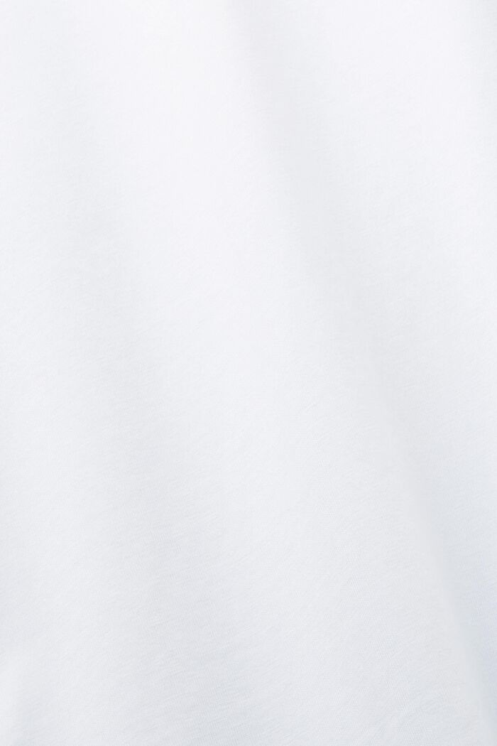 胸前印花純棉T恤, 白色, detail image number 6