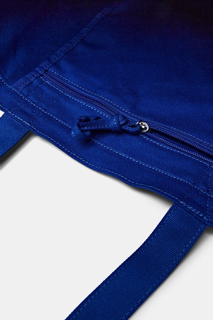 Cotton Logo Tote Bag, 藍色, detail image number 3