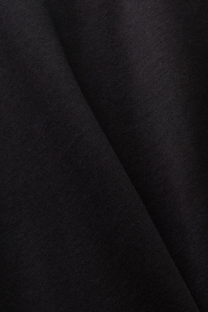 LOGO標誌圓領T恤, 黑色, detail image number 4