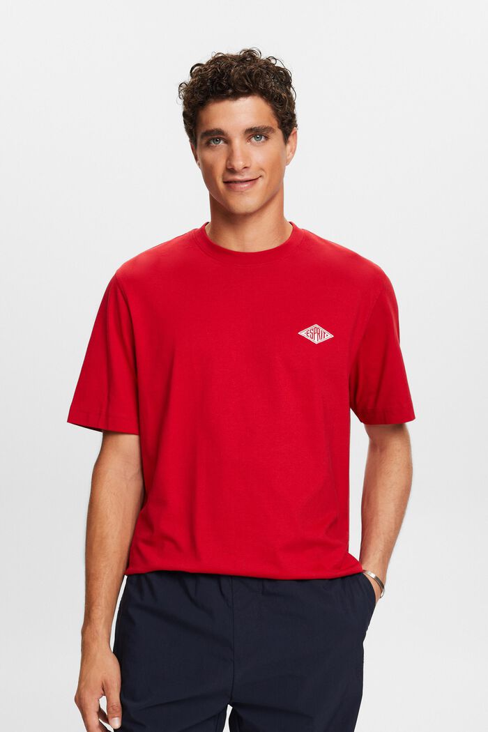 ‌LOGO標誌短袖T恤, 深紅色, detail image number 2