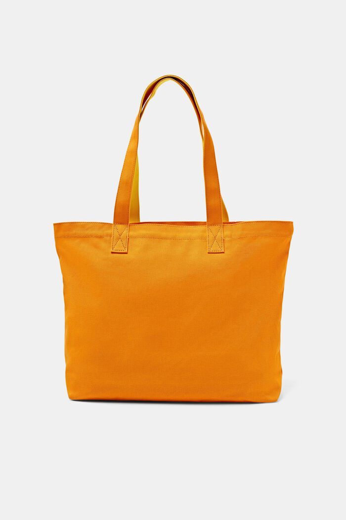 LOGO標誌帆布手挽袋, 橙色, detail image number 3