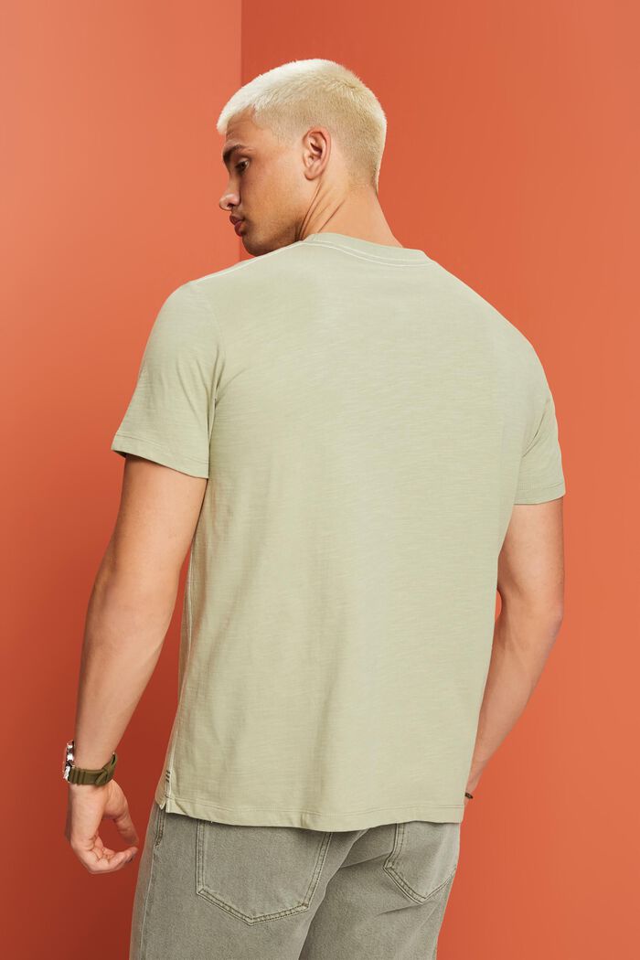 1%純棉平織布T恤衫, 淺綠色, detail image number 3