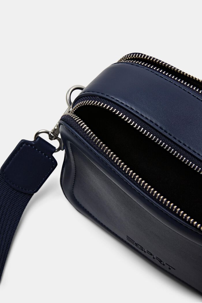 Faux Leather Camera Bag, NAVY, detail image number 3