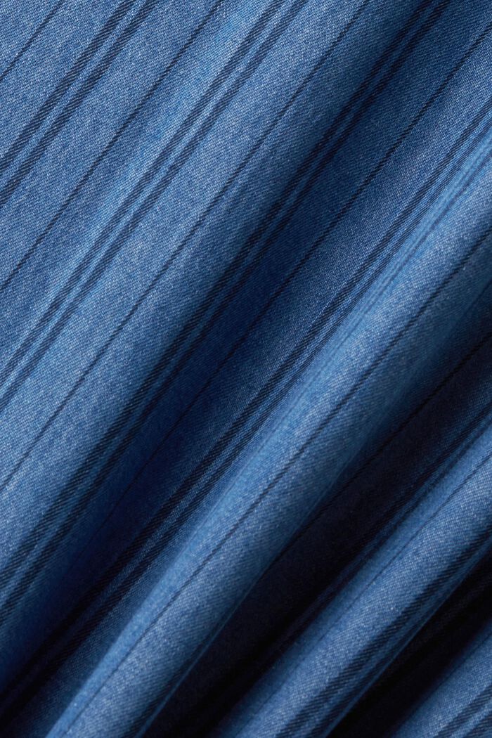 條紋修身牛仔恤衫, 海軍藍, detail image number 4