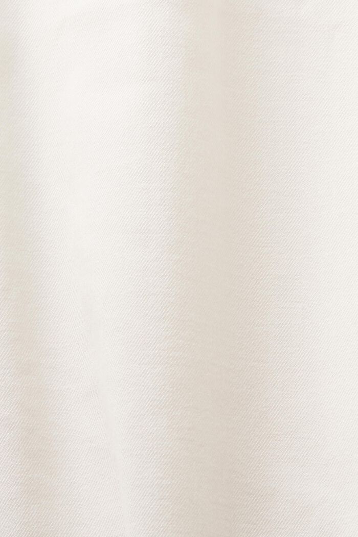 ‌超大廓形中長款恤衫式連身裙, 白色, detail image number 5