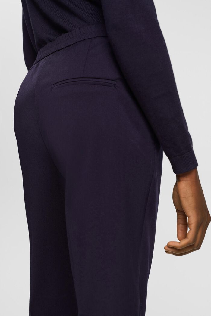 Straight leg trousers, NAVY, detail image number 4