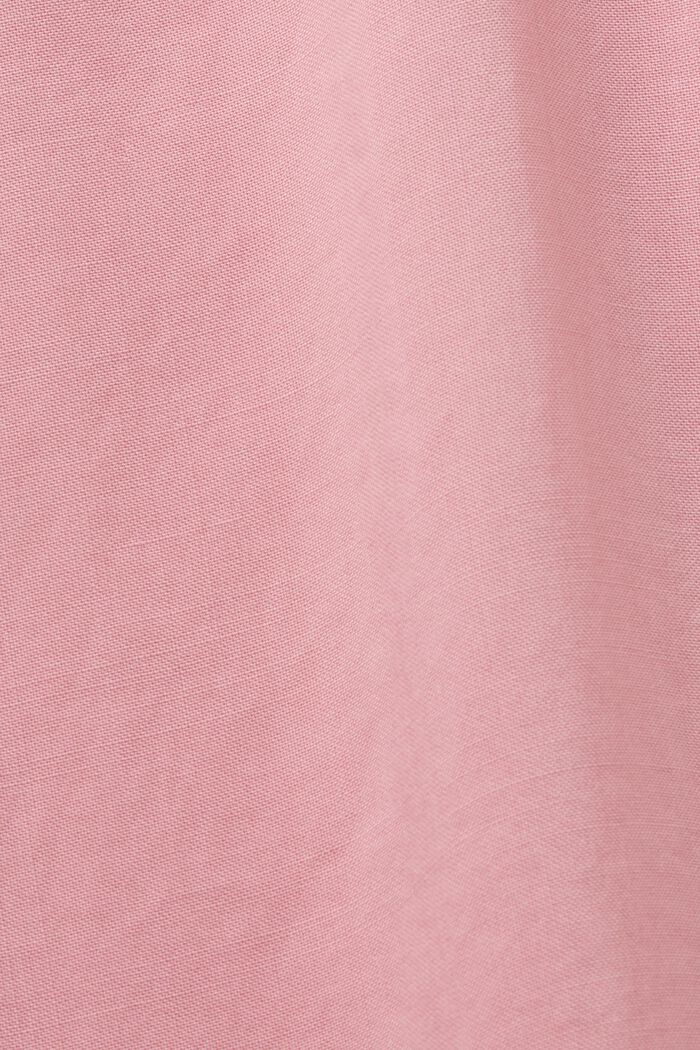 ‌鬆緊領口無袖女裝恤衫, 粉紅色, detail image number 5